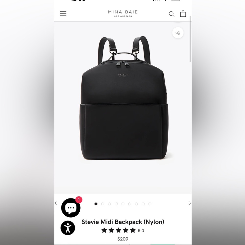COPY - Mina Baie Stevie Midi Diaper Backpack